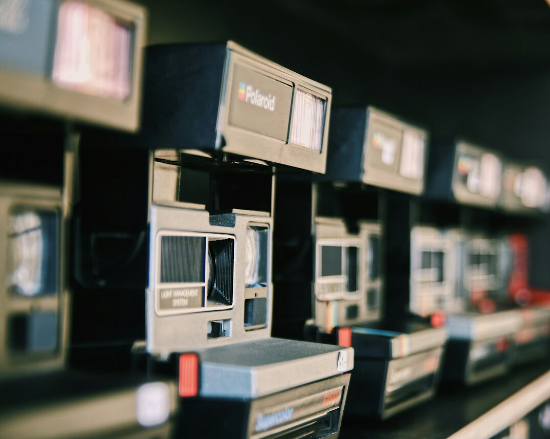 Monitors in a production gallery showing camera feeds